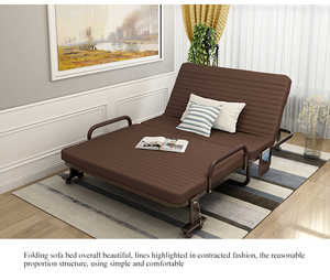 Sofá <span class=keywords><strong>cama</strong></span> plegable de metal, pequeño, para apartamento y sala de estar - Product Image 2