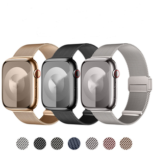 Tali jam tangan magnetis kuat untuk apple Watch, tali baja tahan karat kuat, lingkaran magnetis untuk apple Watch seri Ultra <span class=keywords><strong>2</strong></span> 49mm 9 8 45mm - Product Image 2
