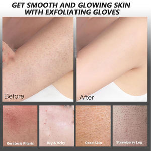 Exfoliating Towel Body Brush Exfoliating Mitt Bath Gloves Skin Massage Peeling 100% Viscose Natural <b>Shower</b> Gloves Korean Gloves - Product Image 4