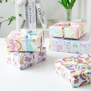 Wholesale Disposable Coated Silicone Virgin 50x70cm Birthday Gift <b>Wrapping</b> <b>Paper</b> Custom Printed - Product Image 4