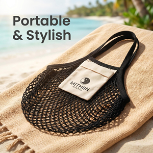 Sac de courses en coton maillé à faible MOQ, sacs à main personnalisés avec logo, sacs réutilisables écologiques pour l'épicerie avec poche en toile - Product Image 6