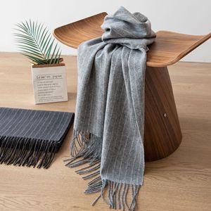 Classic Style Thick Business Unisex 100% <b>Lambswool</b> <b>Scarf</b> for Professional Wear - Product Image 1