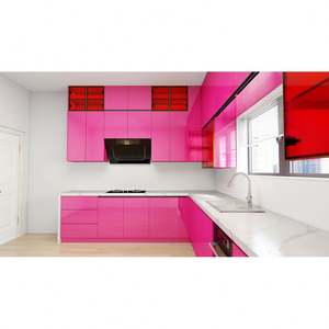 Mueble de Cocina Modular de Diseño Moderno con Acabado Laca de Alto Brillo, Alacena de Almacenamiento, Nuevo de Fábrica - Product Image 5