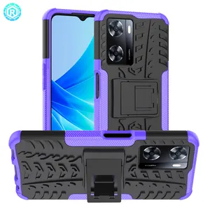 Hot Selling Rugged Case For OPPO A57 4G Hard PC Soft TPU High Protection Shockproof Cover Case With Kickstand