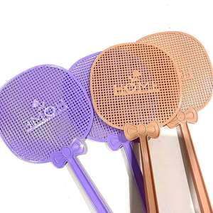 Matamoscas, de plástico, endurecido, duradero, de mango largo, manual, de gran tamaño, para matar mosquitos y moscas. - Product Image 2