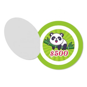 Tarjetas de Raspar Panda, Boletos de Juego con Temática de Cartas, Diseño Gratuito, Tarjetas de Papel Recubierto Reciclable, Rasca y Gana Personalizadas - Product Image 4