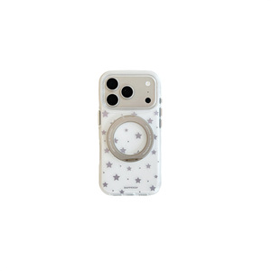 Funda de Lujo para Teléfono con Soporte Giratorio de Estrella Dorada y Doble Capa para iPhone 17 Pro Max, iPhone 16, iPhone 15, iPhone 14, Funda Protectora - Product Image 5