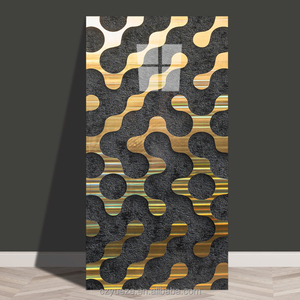 Papier peint mural auto-adhésif en PVC imperméable, résistant <span class=keywords><strong>à</strong></span> la chaleur, avec <span class=keywords><strong>un</strong></span> design moderne en grille <span class=keywords><strong>de</strong></span> <span class=keywords><strong>bois</strong></span>, pour la <span class=keywords><strong>d</strong></span>écoration intérieure - Product Image 2