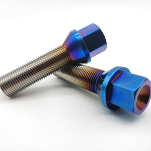Boulons de roue en titane bleu brûlé M14 x 1,25 28 pour fixation de roues haut de gamme – Approvisionnement direct usine - Product Image 2