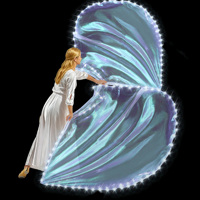 Drapeaux de louange lumineux à LED pour la danse, la prière en église, les ailes d'ange pour les spectacles sur scène en extérieur, les activités religieuses