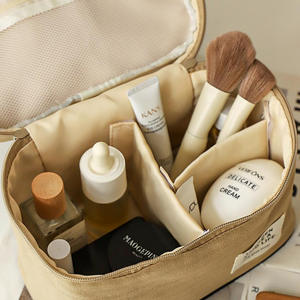 Bolsa de Aseo Yuan Ben Color Caqui, Rectangular, Impermeable, de Gran Capacidad, para Viajes y Maquillaje - Product Image 2