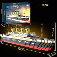 Nouveau Titanic Boy, ensemble de construction de puzzle géant à haute difficulté pour enfants - Jouet de puzzle