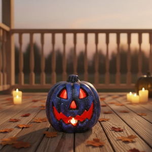 Luz Decorativa de Calabaza para Halloween, Decoración de Calabaza Colgante para Exteriores, Luces LED de Calabaza para Halloween, Faroles de Calabaza Iluminados - Product Image 6