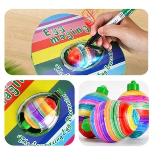 Set Decorativo Samtoy per Dipingere <span class=keywords><strong>Uova</strong></span> di Pasqua con Macchina Rotante, 8 Pennarelli Colorati, <span class=keywords><strong>Uova</strong></span> di Plastica per Bambini - Product Image 2