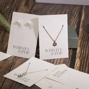 Imballaggio e carta dell'esposizione dei gioielli della collana delle carte dell'orecchino d'attaccatura della carta del cartone di Logo personalizzato