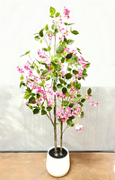 Künstlicher Baum im Topf für Innenräume Wohnzimmer Hotel Flur Kleiner Topfpflanzen-Schmuck Man Le Rhododendron Baum