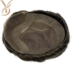 Groothandel Heren Haarpruiken Vervangende Toupet Goedkope Heren Haar Onzichtbare Indiase Haarpruik voor Heren Natuurlijke Haarlijn - Product Image 4