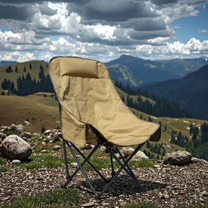 快適な折りたたみ椅子オックスフォードステンレススチール,モダンな屋外キャンプハイバックリクライニングチェアムーンチェア - Product Image 4