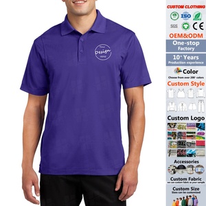 Wholesale High Quality Tshirts Color Matching Polo Shirts Custom Embroidery Logo Breathable Pique Golf Polo Shirt Dry Fit