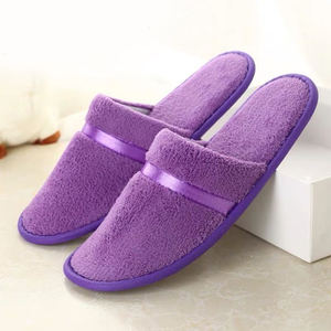 Gran oferta pareja logotipo personalizado lavable desechable servicio al cliente Star <span class=keywords><strong>Sheraton</strong></span> felpa <span class=keywords><strong>Spa</strong></span> <span class=keywords><strong>Hotel</strong></span> <span class=keywords><strong>de</strong></span> lujo zapatillas - Product Image 4