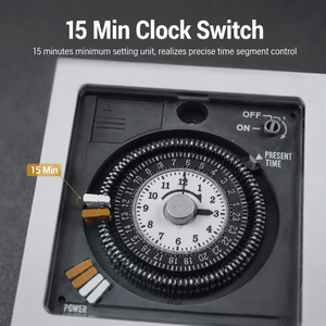Minuteur mécanique universel programmable 24H pour montage sur rail DIN/panneau, contrôleur de temps pour chauffe-eau commercial - Product Image 4