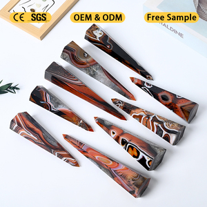 En gros : Tours de cristal, baguettes et pierres de guérison en Sardonyx noir et rouge pour la décoration - Product Image 1