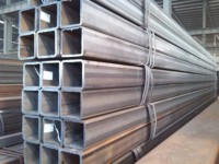 Tube carré en acier laminé à chaud GB/T 1591 Q390B Q420B 50x50-200x200mm, paroi 6-20mm pour cadre de support de conduite de génération hydroélectrique
