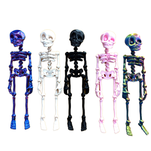 Esqueleto Flexible de Cristal Luminoso, Figura de Acción de Esqueleto, Decoración Colorida, Esqueleto Magnético - Product Image 2