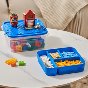 Caja de Almacenamiento de <span class=keywords><strong>Lego</strong></span> con Compartimentos para Piezas Pequeñas, Caja de Almacenamiento de Juguetes para Niños y Caja de Empaque para Piezas de Ensamblaje, a Prueba de Polvo y Transparente - Product Image 2