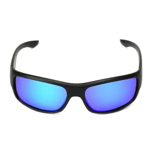 Yeni hazır ürünler mavi Film polarize Uv400 bisiklet sürme spor erkekler için güneş gözlüğü