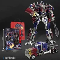 30CM Dönüşüm Optimus Bumble Megatron Siyah Altın Robot Oyuncak Alaşım Yıldız Komutanı Kamyon Araba Oyuncak Aksiyon Figürü Hediye