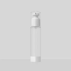 Umetass 5ml-50ml Mini Refillable airless pump bottle with Snap Head Plastic Cosmetics Cream Lotion vacuum bottle