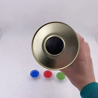 Bidon rond vide de 1 litre pour huile moteur, provenant d'un fabricant de bidons en fer blanc