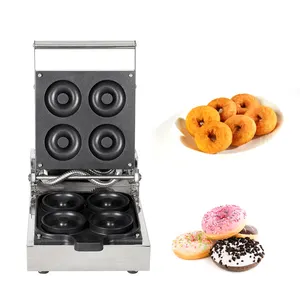 4 Löcher Mini Donuts Donut Maker Maschine für kinder freundliche Frühstücks kuchen Pop Waffeleisen