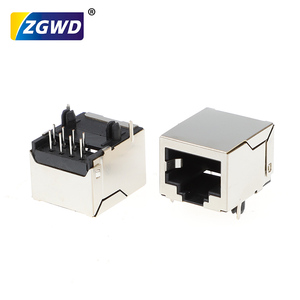 58 mô hình 10p8c RJ45 nữ cổng mạng Ổ cắm ngang Dải điện phía trước hai chân 18h unlit mạng đầu ổ cắm kết nối PCB - Product Image 1