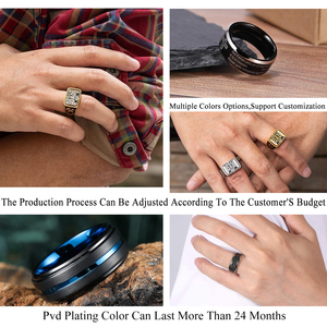 Fashion Luxury Stainless Steel Metal Love Jewelry <strong>Gold</strong> Plated Custom Cross Finger Designs Gift Fathers Day <strong>Dad</strong> <strong>Ring</strong> for Men - Product Image 6