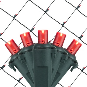 Phổ biến cạnh tranh ngoài trời có thể thay thế ul CSA Micro 5 mét Red LED Bush Lưới <span class=keywords><strong>Net</strong></span> Ribbon đèn giáng sinh trang trí Luces navida - Product Image 1