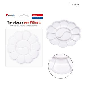 Tavolozza di colori floreali 12 scomparti 14x14cm-forniture artistiche