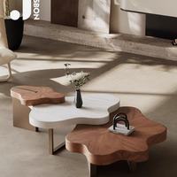 Table basse créative en forme de nuage, style italien, pour petits salons