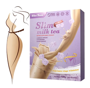 Thé au lait amincissant aux herbes saveur Taro OEM <span class=keywords><strong>pour</strong></span> la perte de poids, le ventre plat, la détoxification et la combustion des graisses abdominales - Product Image 1