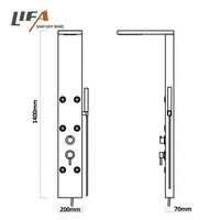 Chine salle de bain douche vapeur Massage colonne de douche robinet en laiton panneau de douche en acier inoxydable