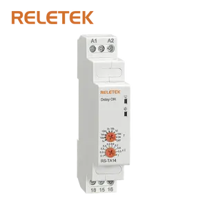 RELETEK RS-TA14-16/RS-TA24-16 Mini relais temporisés blancs Module temporisé 50/60HZ AC/DC12-240V 16A avec module relais