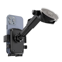 Support de téléphone de voiture pliable, flexible, étanche, anti-corrosion, avec ventouse, bras télescopique, rotation à 360°, pour tableau de bord