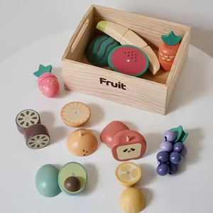 Juego <span class=keywords><strong>de</strong></span> juguetes <span class=keywords><strong>de</strong></span> corte <span class=keywords><strong>de</strong></span> <span class=keywords><strong>madera</strong></span> Montessori, juego <span class=keywords><strong>de</strong></span> comida <span class=keywords><strong>de</strong></span> cocina, simulación <span class=keywords><strong>de</strong></span> cocina, juguetes educativos para padres e hijos para niños pequeños, niños y niñas - Product Image 2