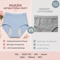 Culottes menstruelles respirantes en modal et Tencel pour femmes, anti-fuites, sans coutures, taille mi-haute, soyeuses, vente en gros