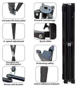 เต็นท์<span class=keywords><strong>ก</strong></span>ันแดดกันน้ำแบบป๊อปอัพ 3x3 เมตร สำหรับตั้งแคมป์ริมปั๊มน้ำมัน สวน งานแสดงสินค้า <span class=keywords><strong>ก</strong></span>ิจ<span class=keywords><strong>ก</strong></span>รรมกลางแจ้ง - Product Image 4