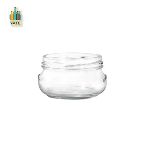 Venda quente 80ml 100ml 150ml 200ml 370ml 12 oz Jarras De Vidro Terrina com Tampa De Metal para Alimentos na EU Food <span class=keywords><strong>Standard</strong></span> - Product Image 6