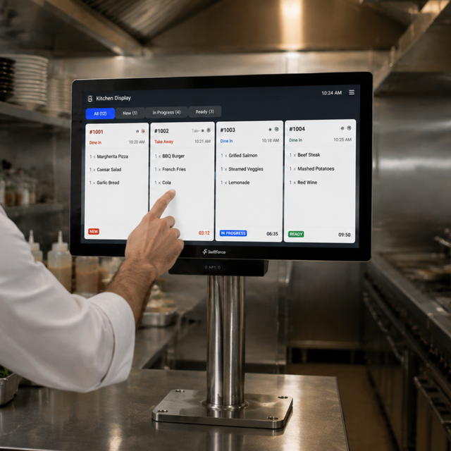 Custom 21.5 Inch Android KDS Kitchen Display System Interactive Tablet Order Management Android Smart Restaurant KDS Display