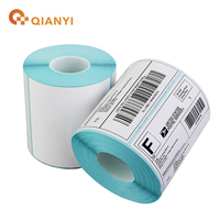 Autocollants logistiques personnalisés, étiquettes adhésives écologiques imperméables pour l'image de marque, rouleau de papier thermique de forme ronde