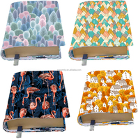 Couverture de livre réglable en impression de logo personnalisé couverture rigide tissu lavable imperméable s'adapte épaisseur manchon de protection de livre
